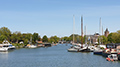 De Vecht met Muiderslot in de winter